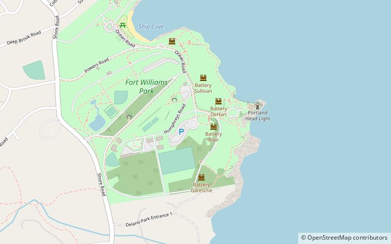 Fort Williams Park location map