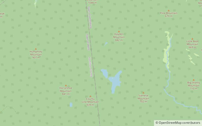 siamese ponds wilderness area adirondack park location map