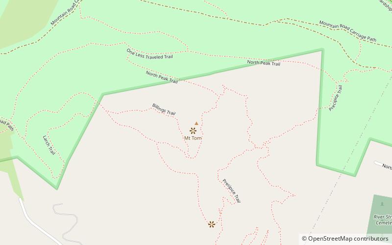 Mount Tom location map