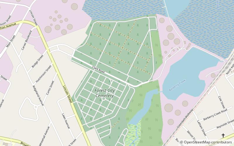 forest city cemetery south portland location map