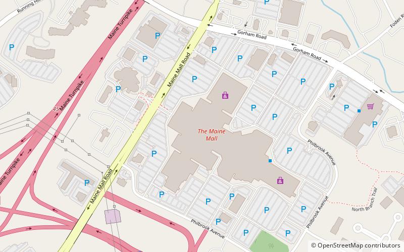 The Maine Mall location map