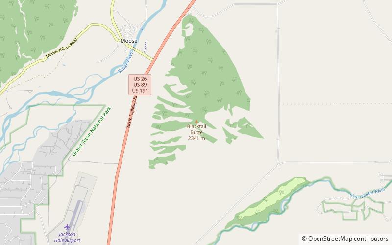 Blacktail Butte location map