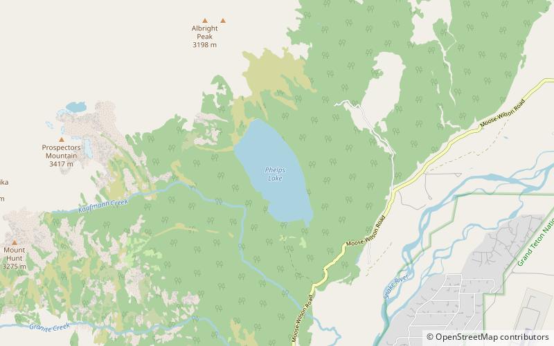 Phelps Lake location map