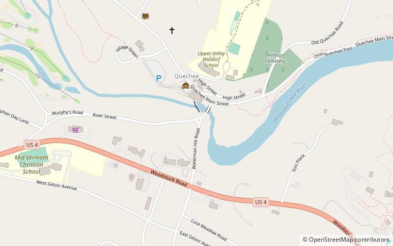 quechee bridge location map