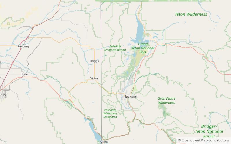 fox creek pass jedediah smith wilderness location map