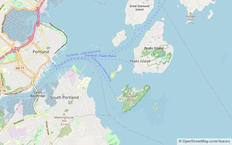 House Island location map