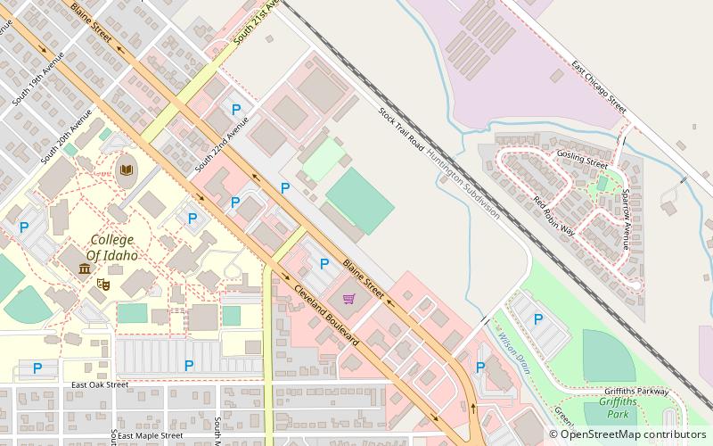 Simplot Stadium location map