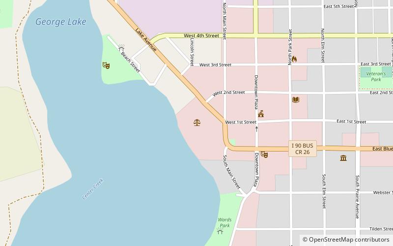 Martin County Courthouse location map