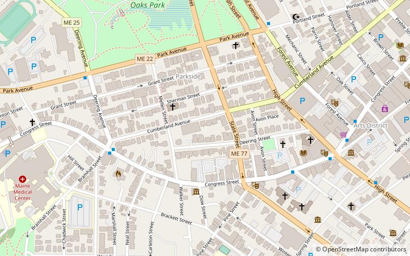 Deering Street Historic District location map
