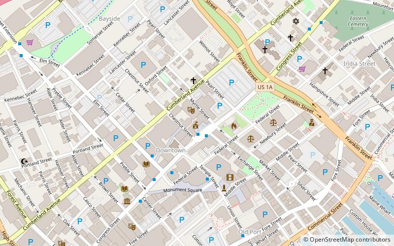 Portland City Hall location map