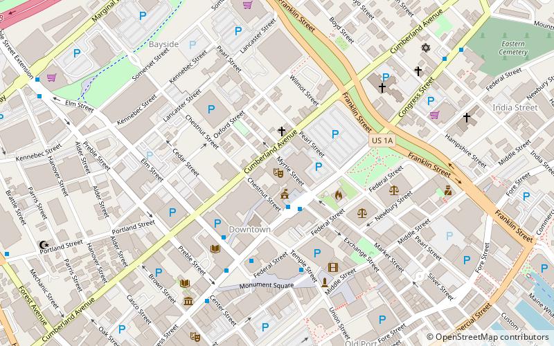 Merrill Auditorium location map