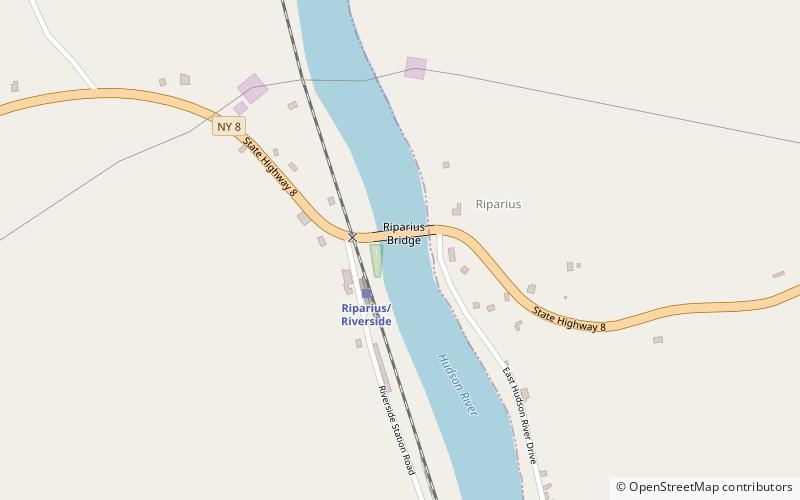 Riparius Bridge location map