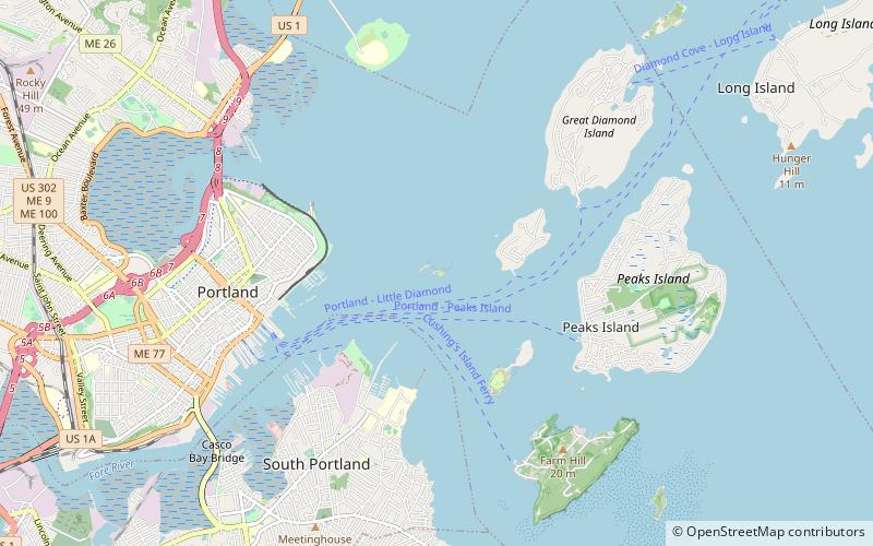 Fort Gorges location map