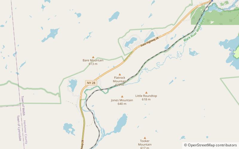 Flatrock Mountain location map