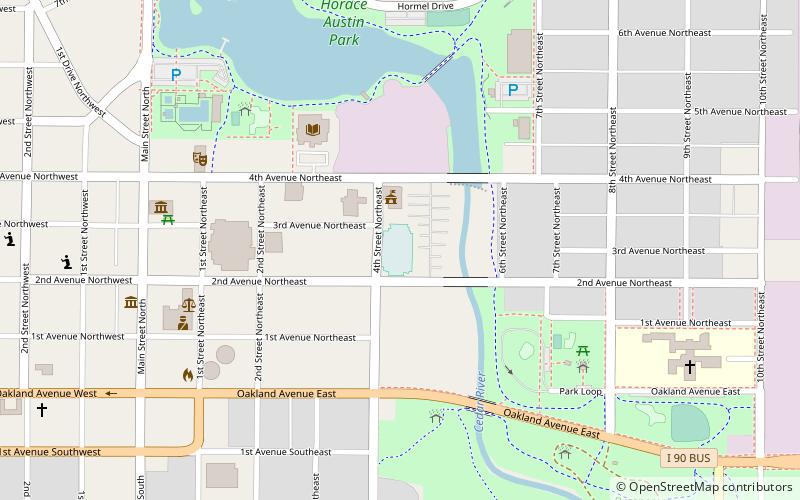 Austin Public Library location map