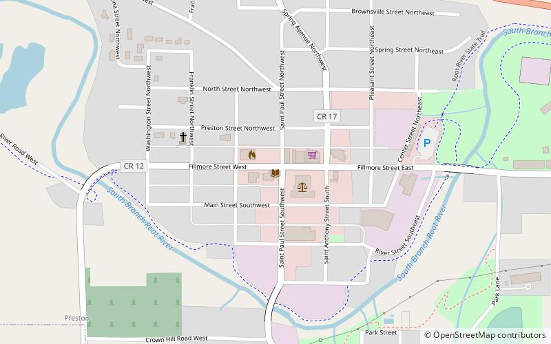Preston Public Library location map