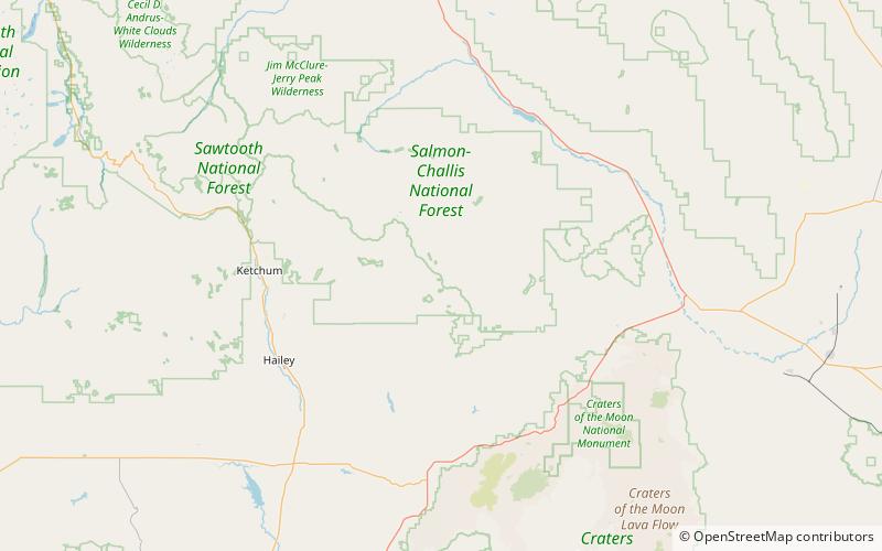 pioneer mountain sawtooth national forest location map