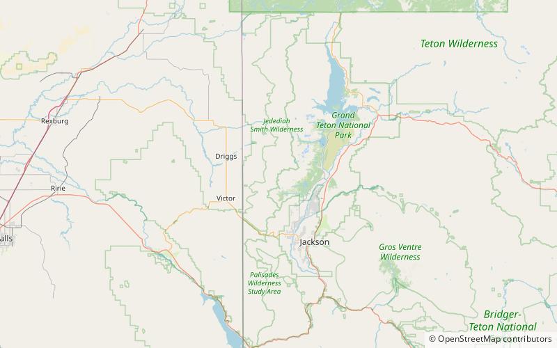 mount bannon parc national de grand teton location map