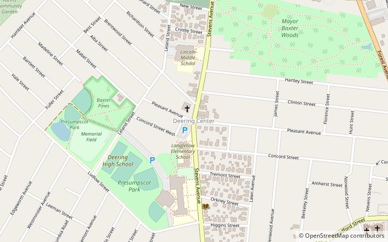 Deering Center location map