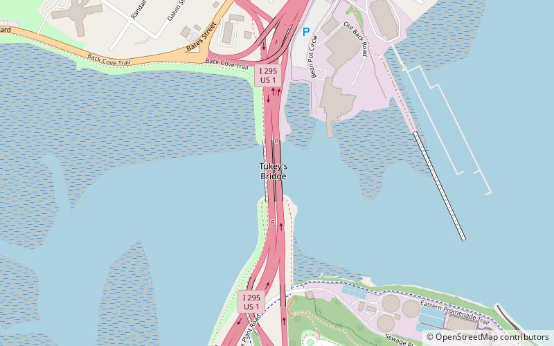 Tukey's Bridge location map