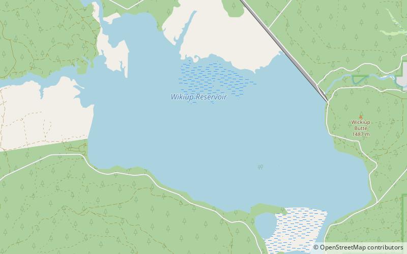 Réservoir Wickiup location map