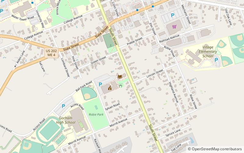 Baxter Memorial Library location map