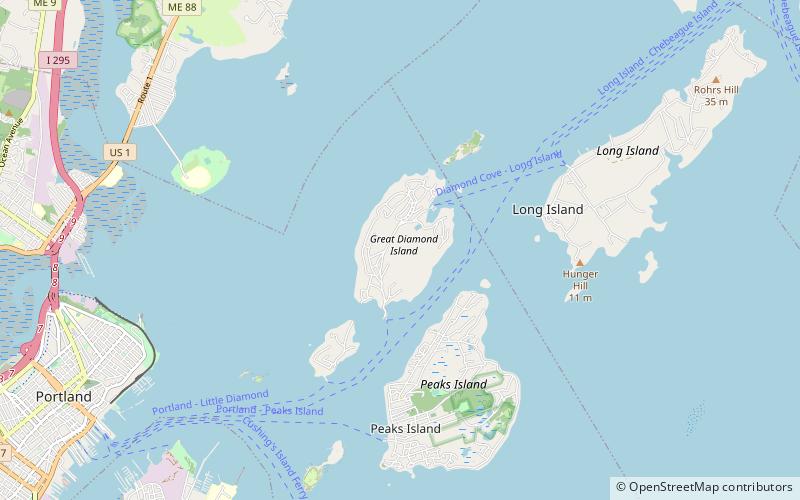 Fort McKinley location map