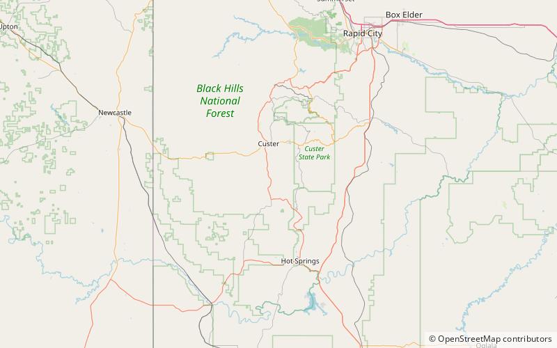 Cicero Peak location map