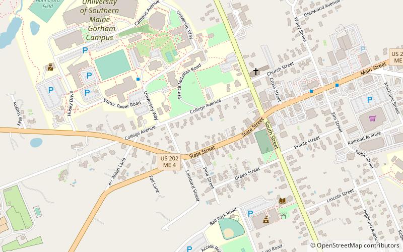 Gorham Historic District location map