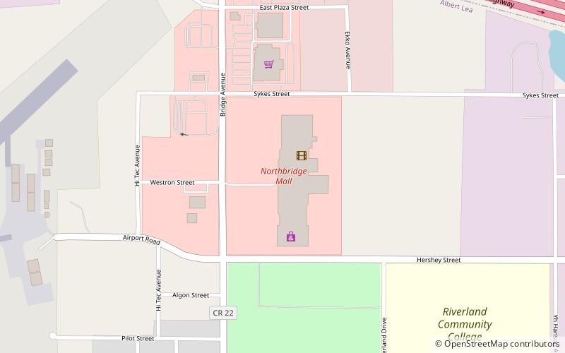Northbridge Mall location map