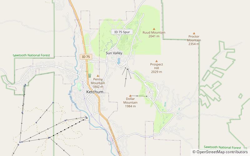dollar mountain sun valley location map