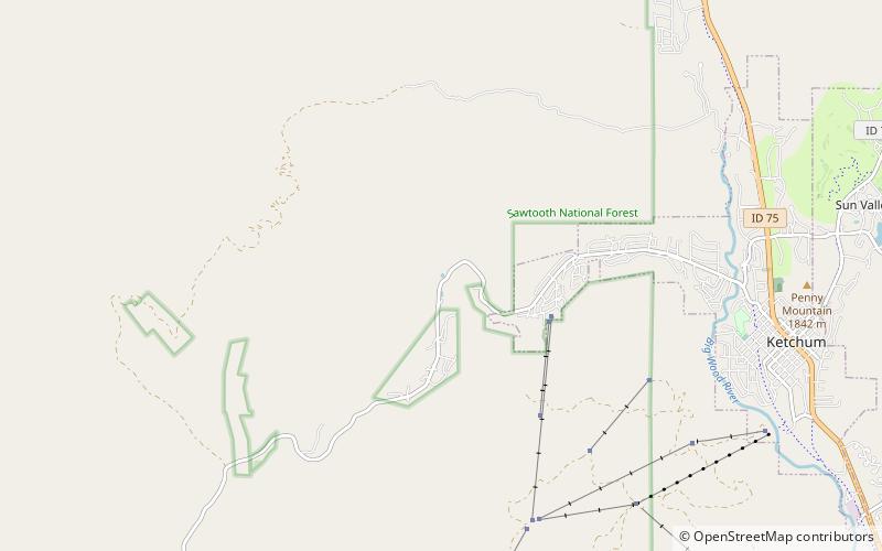 dollar lake bosque nacional sawtooth location map