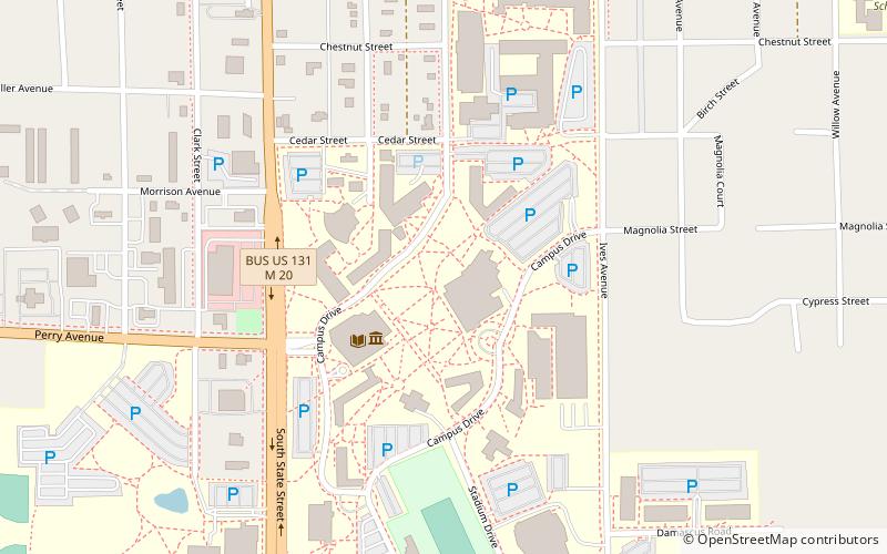 Ferris State University's Card Wildlife Education Center location map