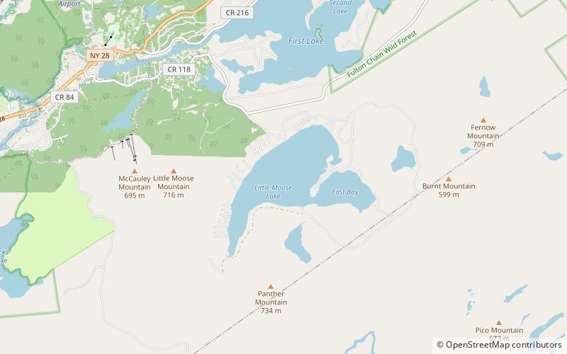 Little Moose Lake location map
