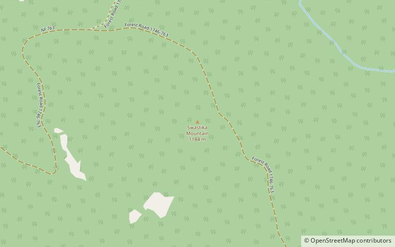 swastika mountain bosque nacional umpqua location map