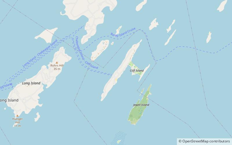 Cliff Island location map