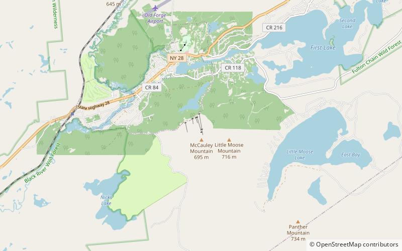 McCauley Mountain location map