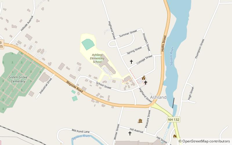 Ashland Town Hall location map