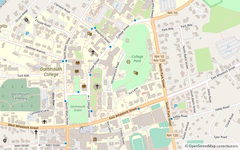 Shattuck Observatory location map