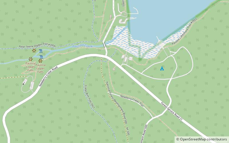 Paulina Lake Guard Station location map