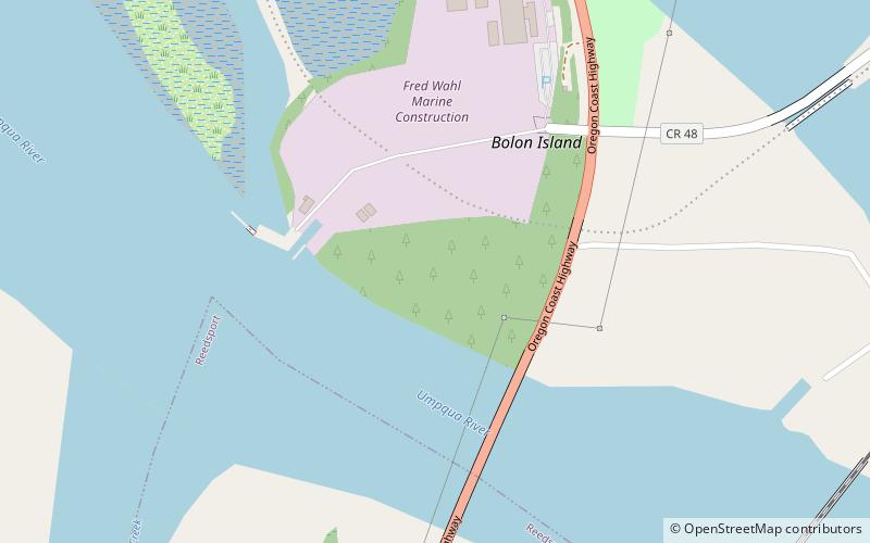 bolon island tideways state scenic corridor reedsport location map