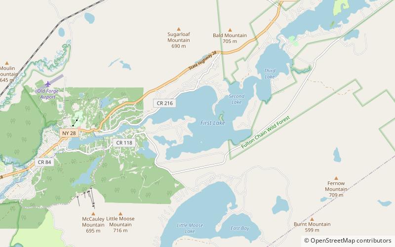 first lake adirondack park location map