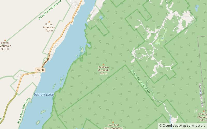 baldface mountain location map