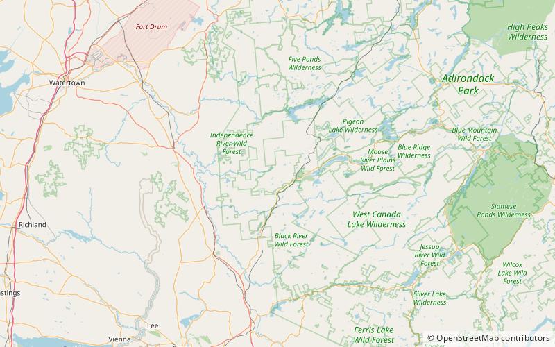ha de ron dah wilderness area parc adirondack location map
