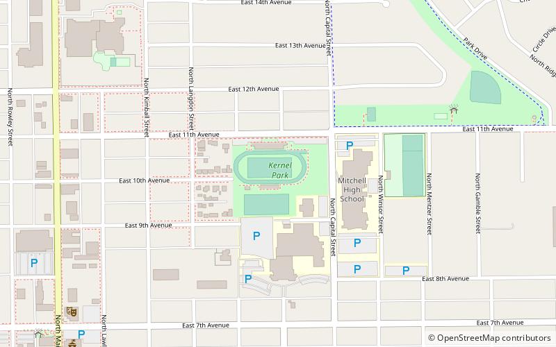 kernel park mitchell location map