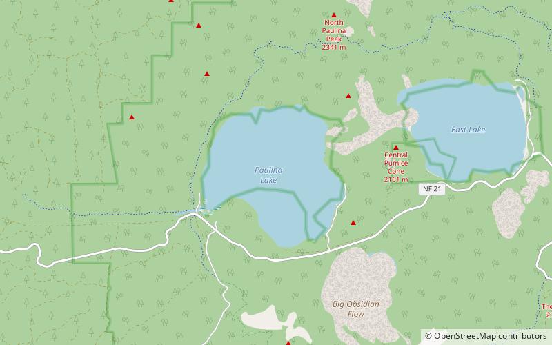 Paulina Lake location map