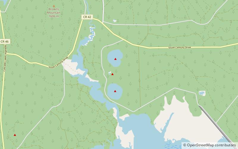 North and South Twin Lakes location map