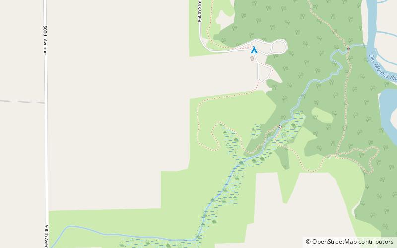 Kilen Woods State Park location map