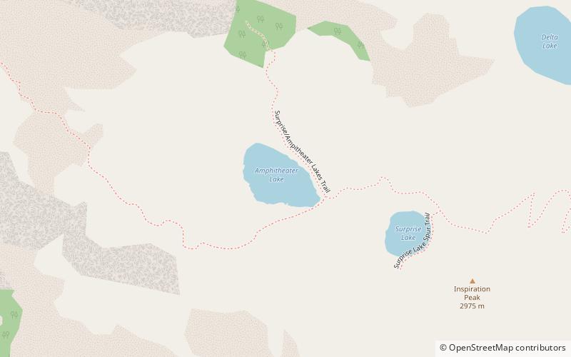 amphitheater lake parque nacional de grand teton location map
