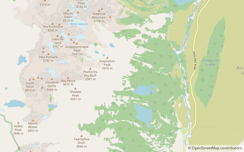 bannock falls parc national de grand teton location map